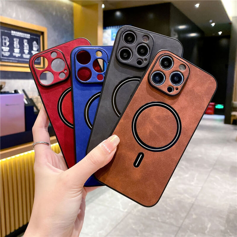 Slim Fit Thin Leather PU Mobile Phone Case for iPhone 15