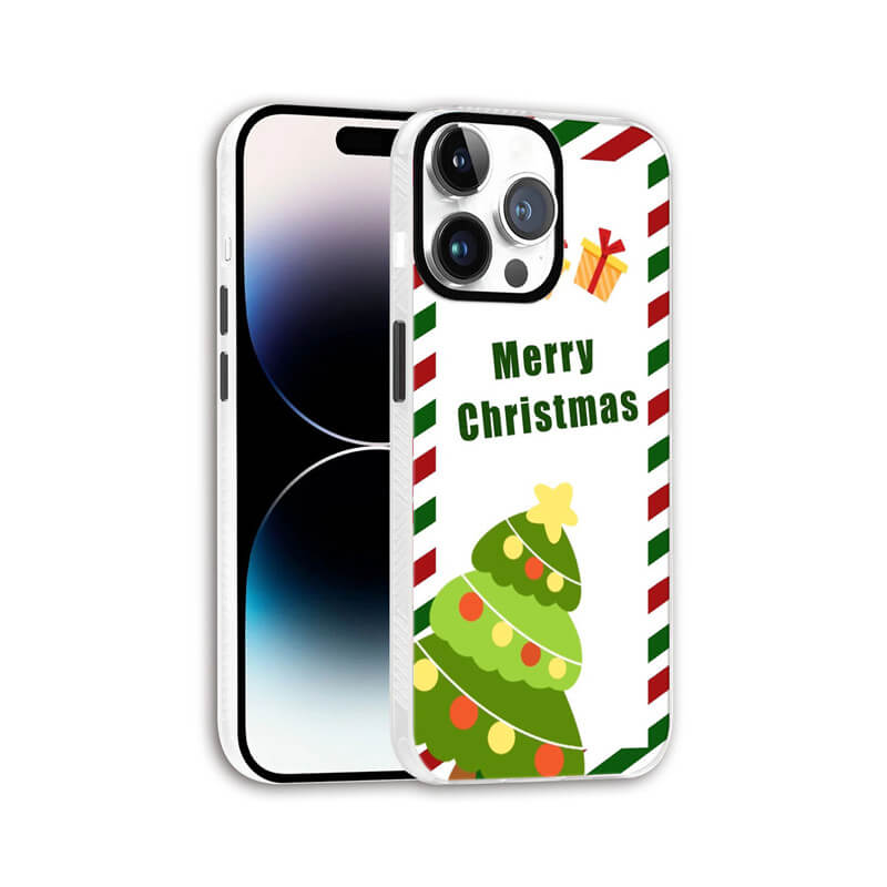 Christmas Tree Santa Claus Phone Case for iPhone 15 Pro Max
